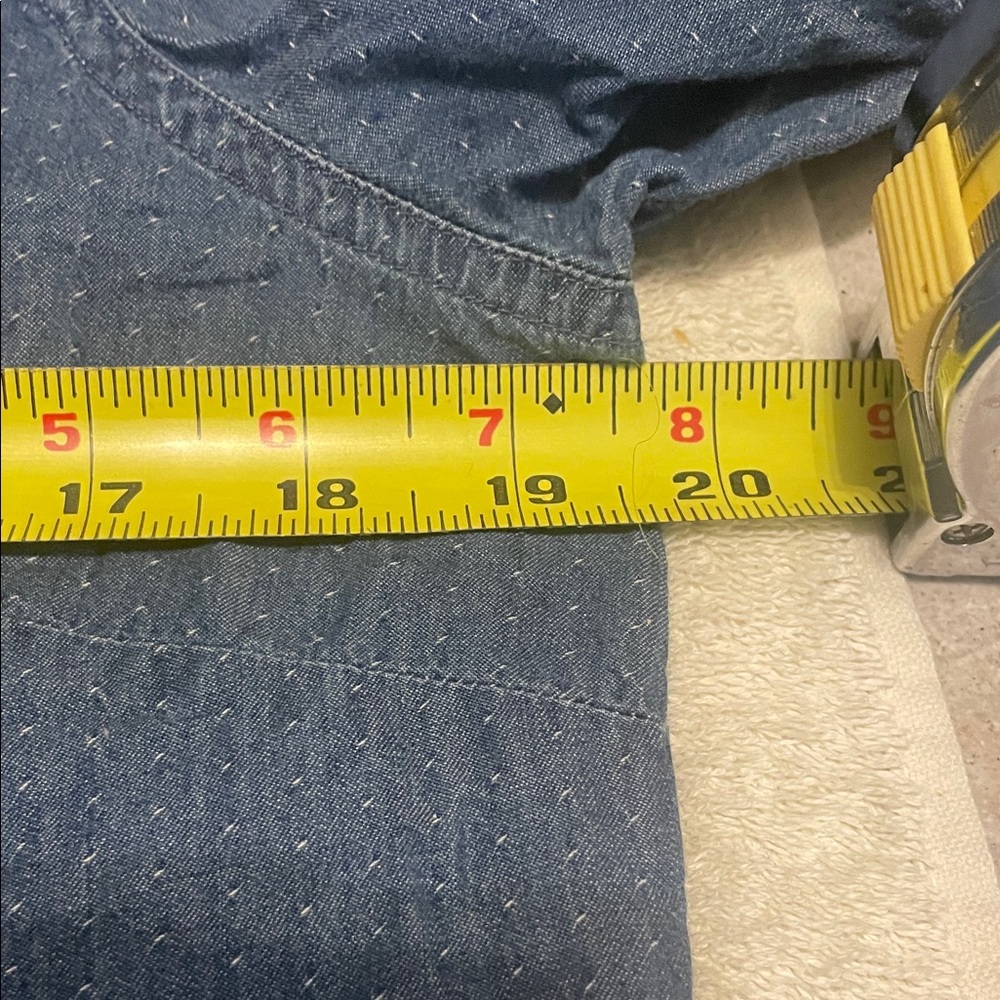J. McLaughlin Button Down Denim Shirt - Picture 7 of 9